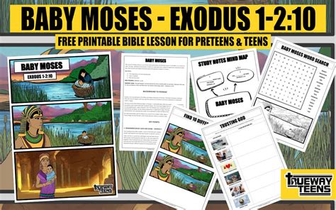 Baby Moses - Exodus 1-2 (Bible lesson for teens) - Trueway Kids