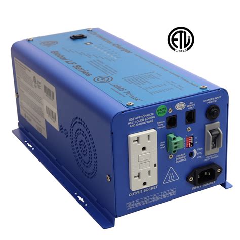 600 Watt Pure Sine Inverter Charger 12V ETL Listed to UL 458 - AIMS Power