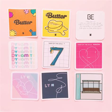 BTS Album Stickers Die Cut Kpop Sticker - Etsy Australia