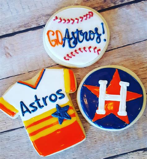 Astros cookies - Hayley Cakes and CookiesHayley Cakes and Cookies