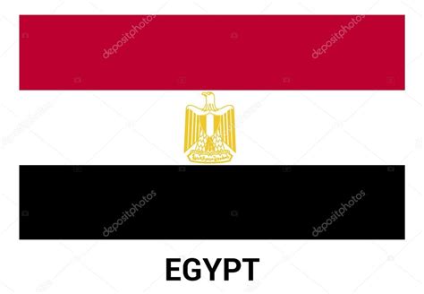 Egypt flag in official colors Stock Vector by ©ibrandify 93747788