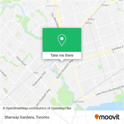 How to get to Sherway Gardens in Toronto by bus, train or subway?