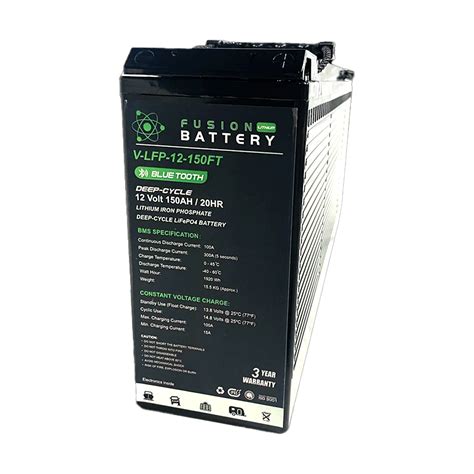 V-LFP-12-150FT Fusion Lithium Slim line 12V Deep Cycle Battery ...