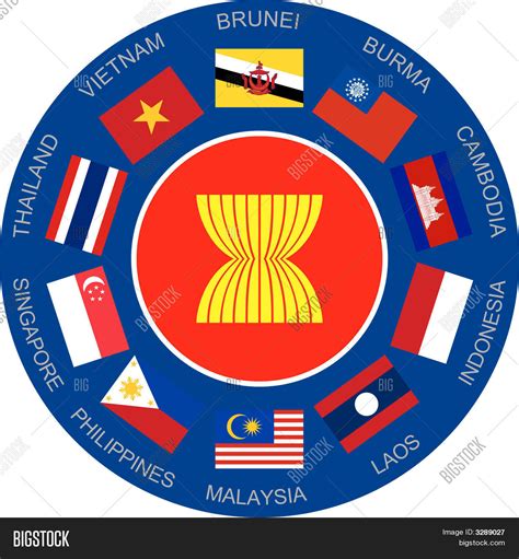 Flags Asean Vector & Photo (Free Trial) | Bigstock