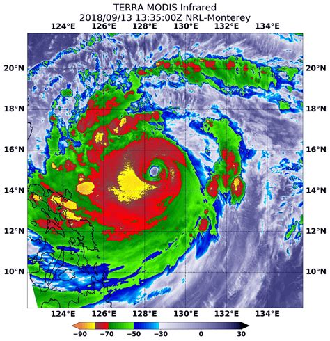 NASA satellite analyzes powerful super Typhoon Mangkhut