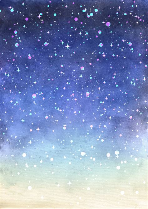 Starry Sky Watercolor at PaintingValley.com | Explore collection of ...