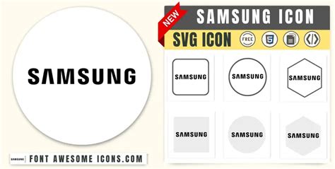 Samsung Icon SVG Code — Download Path / HTML