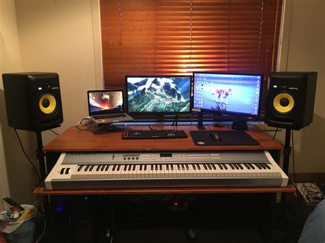 desk with piano keyboard drawer - Coralee Hazel