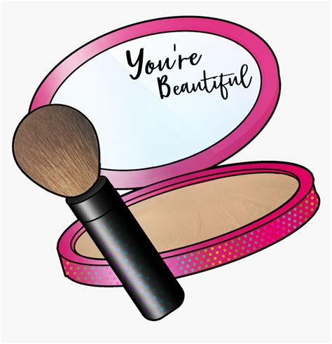 Transparent Makeup Brush Clipart - Sticker Make Up Png, Png Download - kindpng