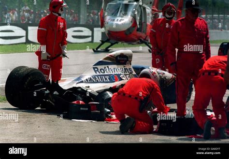 Formula One ... Ayrton Senna Crash Stock Photo - Alamy