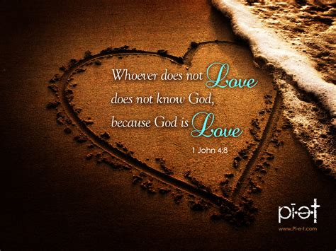 1 John 4:8 - God Is Love Wallpaper - Christian Wallpapers and Backgrounds