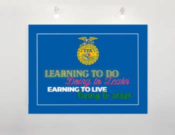 FFA Motto Poster by Kaitlyn Caltabiano | TPT