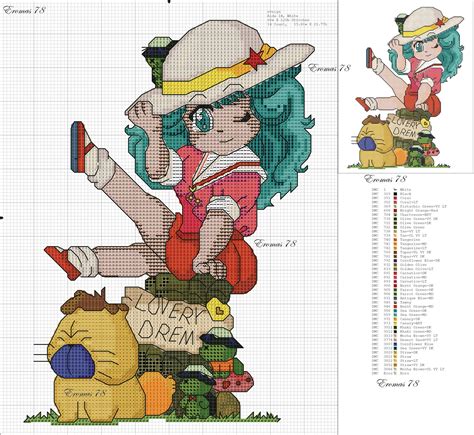 Anime Cross Stitch | Animales punto de cruz, Graficos punto de cruz, Punto de cruz contado