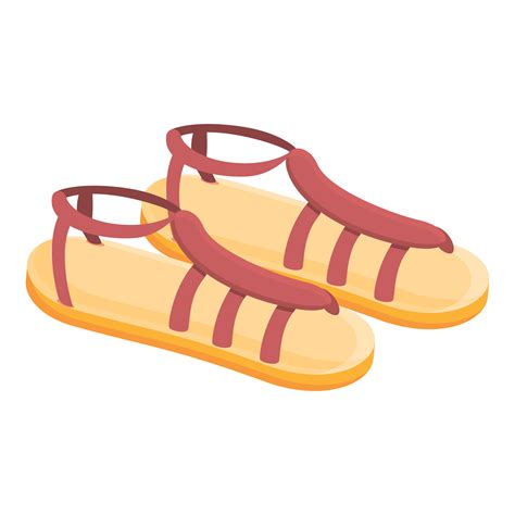 Female sandals icon, cartoon style 14281782 Vector Art at Vecteezy