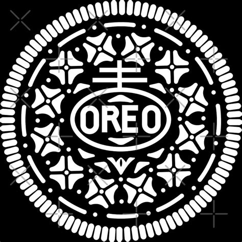 "Oreo Cookie Symbol (White)" Metal Prints by NathanR38 | Redbubble