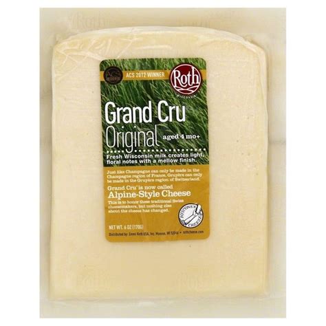 Roth Cheese, Alpine-Style, Grand Cru, Original (6 oz) from Mariano's - Instacart