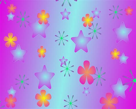 Flower And Star Background Free Stock Photo - Public Domain Pictures