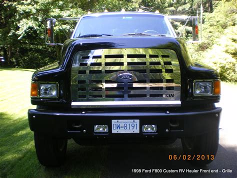 Joe's Custom 1998 Ford F800 Crew-Cab PU - custom stainless Grille. | Ford super duty trucks ...