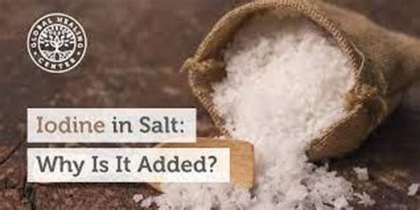 Iodine in salt: why is it added? - Nexus Newsfeed