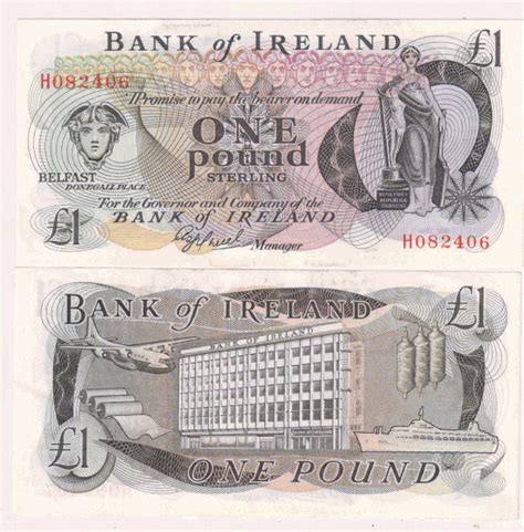 Northern Ireland 1 pound unc currency note - KB Coins & Currencies