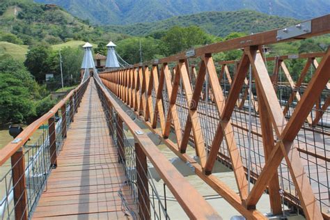 West Bridge in Olaya and Santa Fe De Antioquia, Colombia. Stock Photo ...