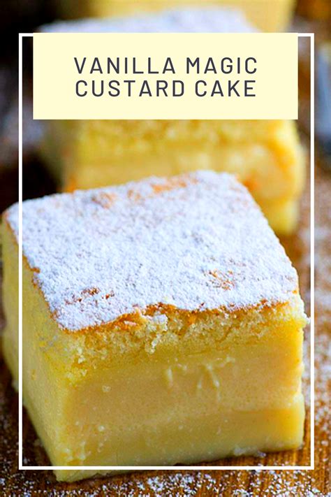 Vanilla Magic Custard Cake | Vanilla magic custard cake, Magic custard ...