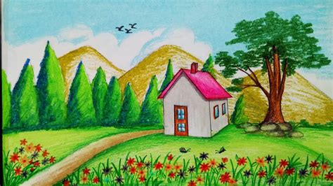 Beautiful Scenery Drawing For Class 5 : Perspective techniques for better drawing with marjorie ...