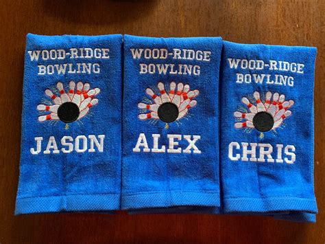 Personalized Bowling towels personalized free fast | Etsy