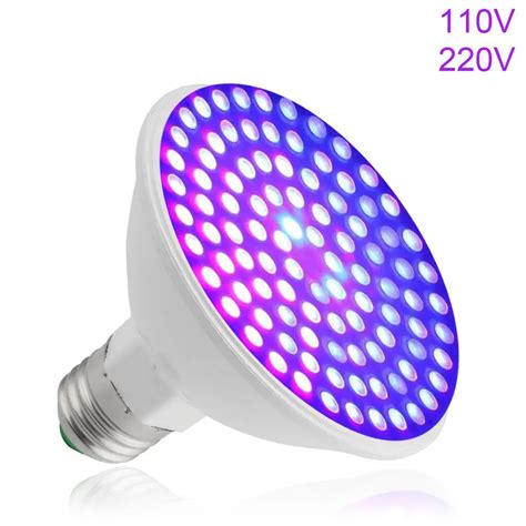 100W E27 UV Ultraviolet Purple LED Flood Light Lamp Bulb 100LED Light Bulbs Led Light Bulbs ...