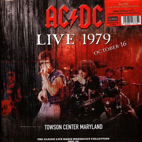 AC/DC - Live 1979 At Towson Center Red Marble Vinyl Edition - Vinyl 2LP - EU - Original | HHV