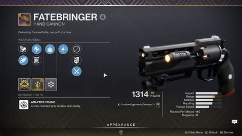 Fatebringer god roll - Destiny 2 | Shacknews