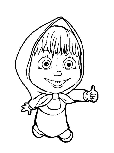 Download collection of 13 masha-and-the-bear coloring pages for kids ...