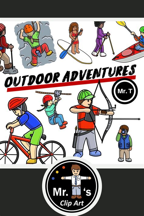 My new Clip Art set "Outdoor Adventures" can be found in my TpT store ...