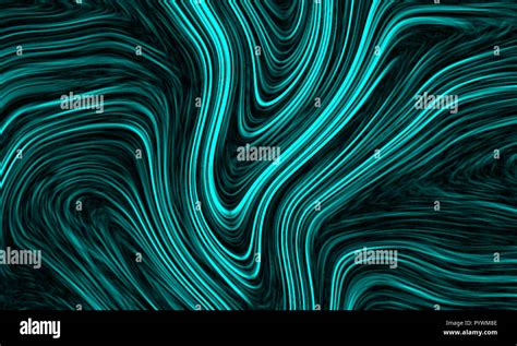 Neon cyan abstract background with liquify flow Stock Photo - Alamy