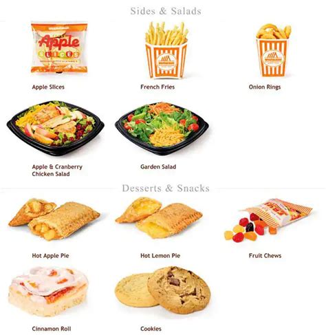 Printable Whataburger Menu