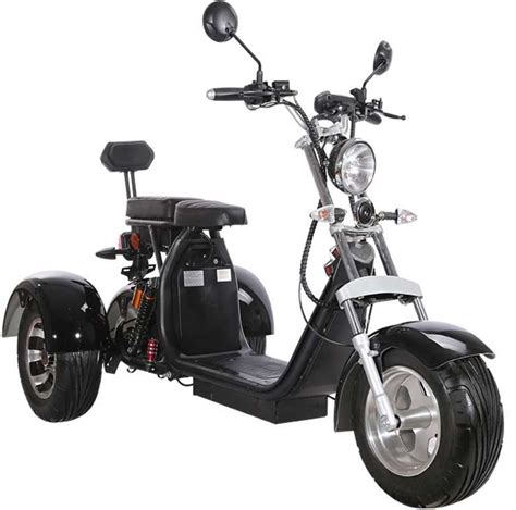 NEW 2000W Electric 3 Wheel Fat Tire Scooter Trike Harley Chopper Style Golf Cart Mobility Scooter