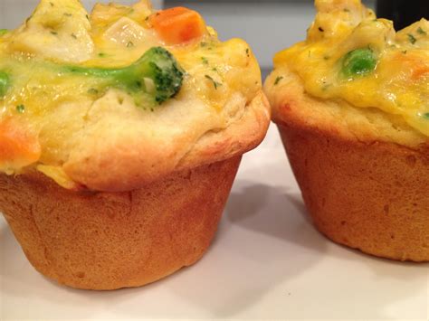 Cheesy Chicken Pot Pie Muffins | Recipe Chicken Pot Pie