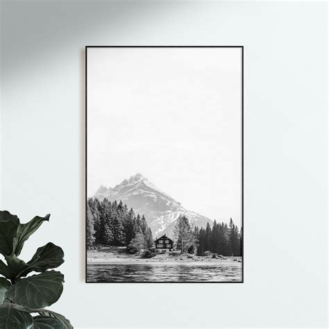 Set of 3 Nature Prints Black and White Nature Wall Art Set - Etsy