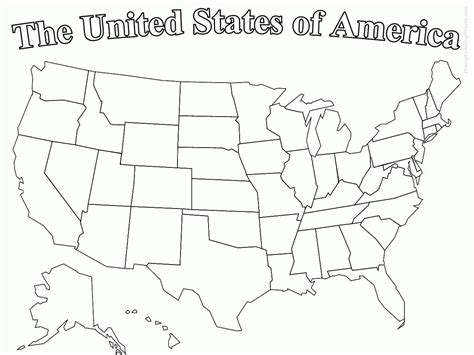 Blank Us Map Printable