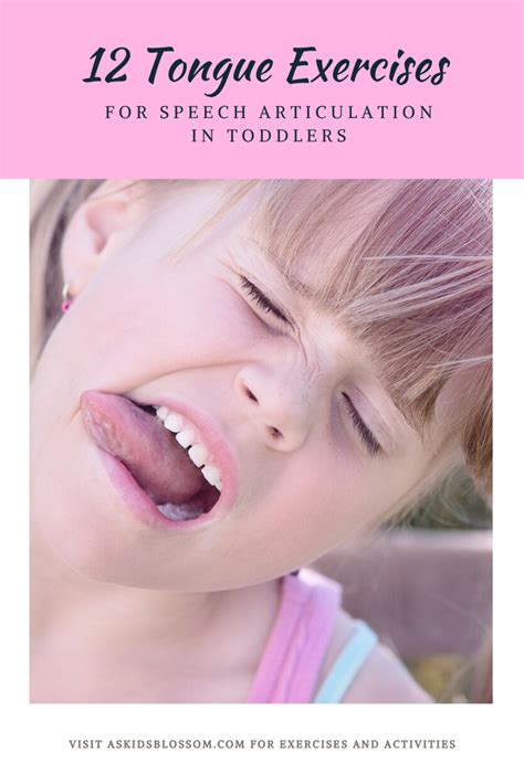 Tongue Exercises For Speech Articulation in Toddlers - As Kids Blossom