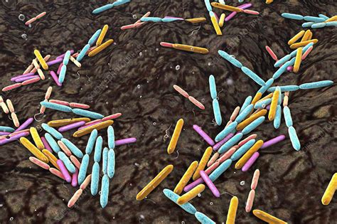 Antibiotics from soil bacteria, conceptual illustration - Stock Image ...