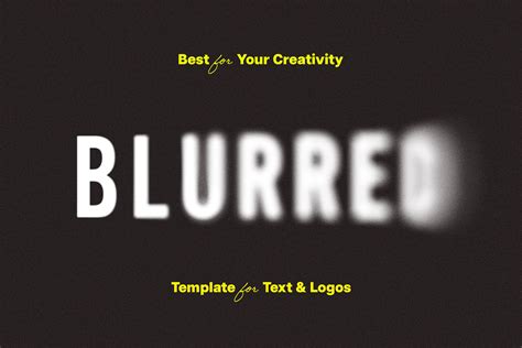 Blurred Text Effect - Design Cuts