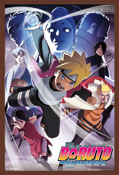 Boruto: Naruto Next Generations - Key Art Wall Poster, 22.375" x 34", Framed - Walmart.com