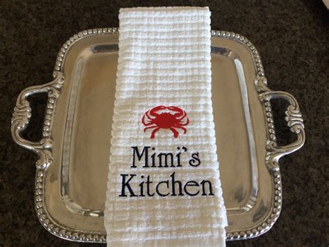 Personalized Kitchen Towels Personalized Powder Room Hand