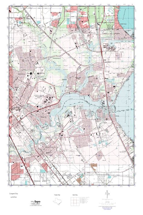 MyTopo League City, Texas USGS Quad Topo Map