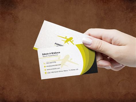 Travel Agency Business Card Templates Free Download - Peggy King's Template