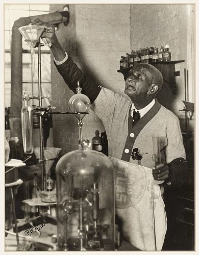 George Washington Carver in Laboratory | National Museum of African ...