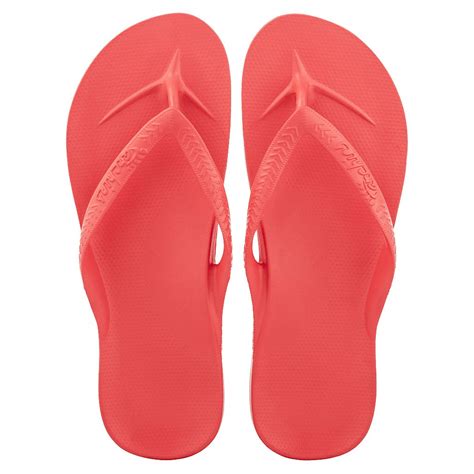 Archies Arch Support Flip Flops | Coral