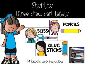 Sterilite Three Drawer Labels by Kinder Sunny Mornings | TpT