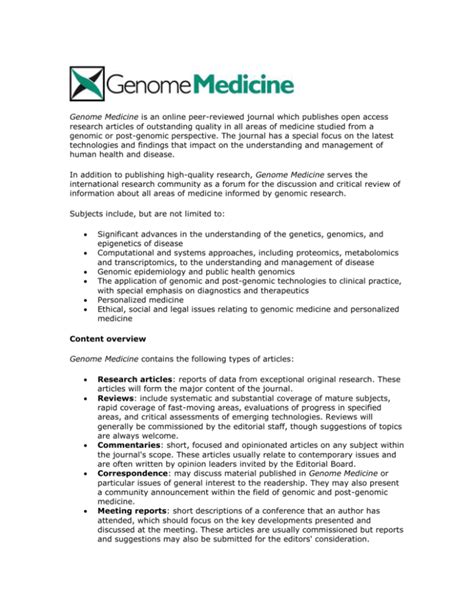 Genome Medicine